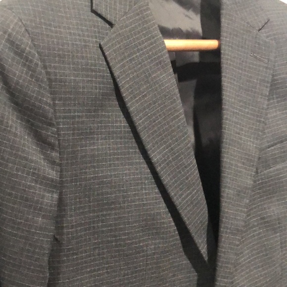 Charcoal Grid Print Blazer by Banana Republic - Picture 3 of 6